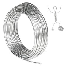 New Aluminum Craft Wire 9 Gauge, 3Mm Thick 50 Feet Bendable Sculpting Metal Wire