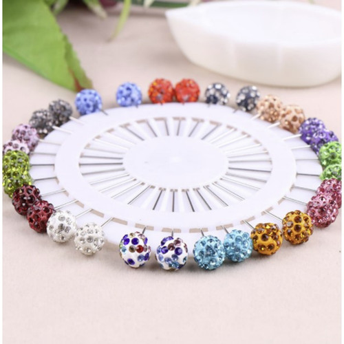 30pcs shambala diamante round - 30pcs,