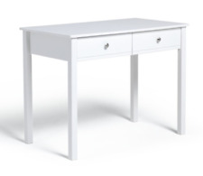  Brooklyn 2 Drawer Desk - White