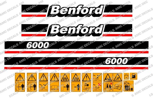Benford 6000 dumper decals - benford,