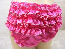 sissy cerise satin ruffle bum