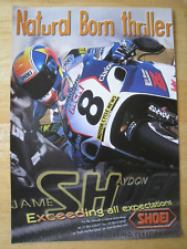 HELMET TECHNOLOGY SHOEI JAMES HAYDON MOTORCYCLES POSTER ADVERT A4 SIZE FILE 20