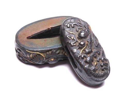 Japan antique edo era - edo, shakudo