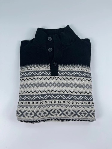 Chaps fair isle quarter button - chaps,