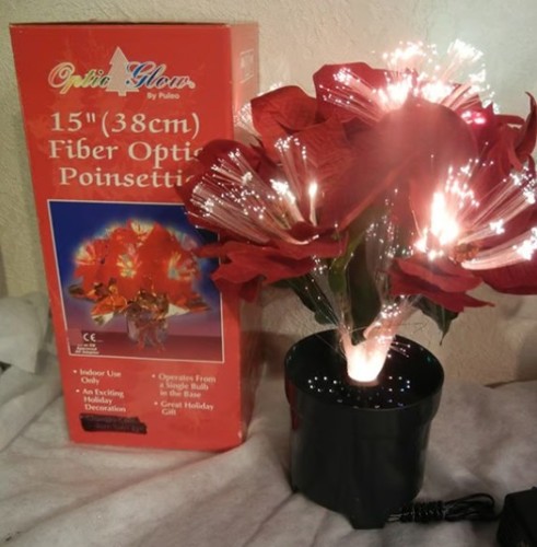 Fiber optic poinsettia - optic,