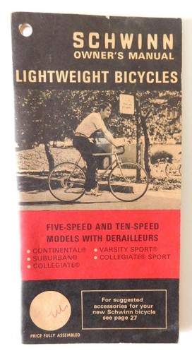 1972 schwinn owners manual - schwinn,