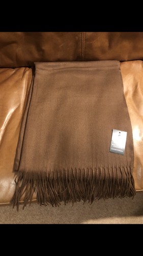 Cashmere scarf rrp brown - cashmere,