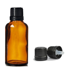 Amber Glass Dropper Bottles