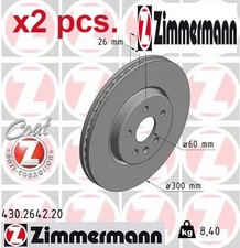 X2 PCS FRONT BRAKE DISC SET