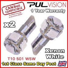 Corsa D 06-11 VXR Bright Canbus LED Number Plate 501 W5W 5 SMD White Bulbs