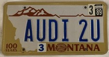 Vanity AUDI TO YOU license