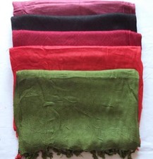 New Dusky Pink Pashmina Scarf 100% Viscose Plain Wrap Shawl Stole Scarf