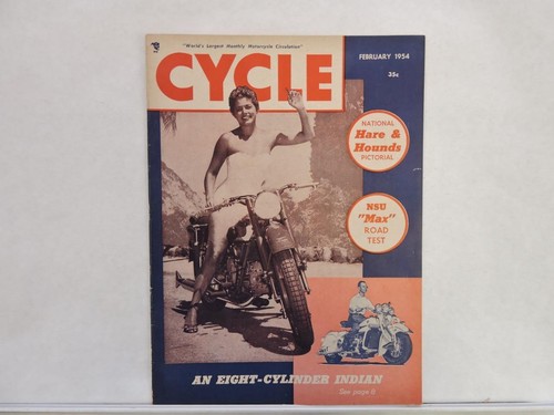 Cycle magazine february 1954 - cycle,