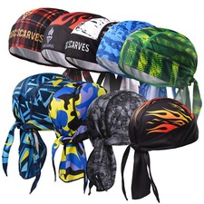Biker Men Skull Hat Tie Down Pirate Bandana Scarf Head Cycling Do Durag