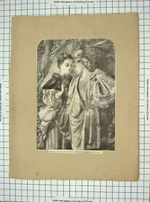 Antique Old Print Rosalind