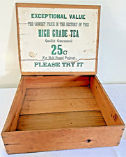 Antique Tea Advertising Wood