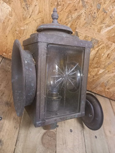Vintage brass porch carriage - brass,