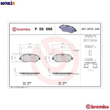 BRAKE PAD SET DISC BRAKE P 56