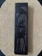 Vintage Hand Carved Hardwood