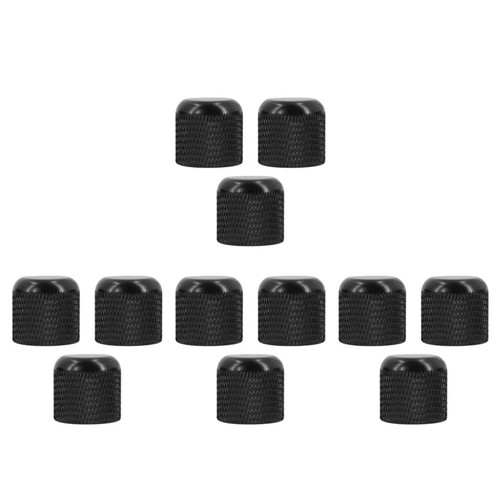 Metal guitar knobs black - metal,