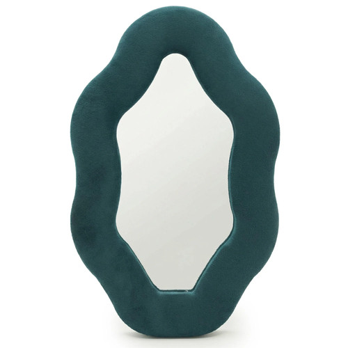 Soft squiggly mirror - , oval