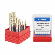 11pcs Carbide End Mill Set 4