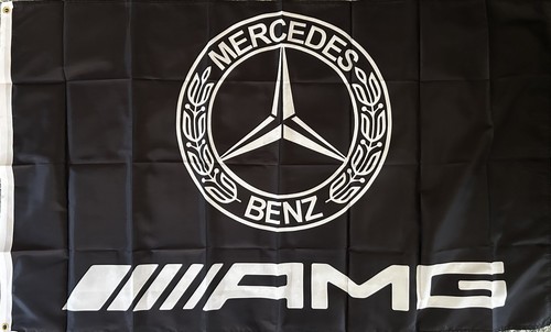 Mercedes amg flag black - mercedes,