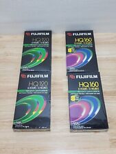 Lot of New Fujifilm Qty 2 of HQ120 & Qty 2 of HQ160 VHS Tapes Sealed