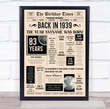 1939 Newspaper Any Age Any