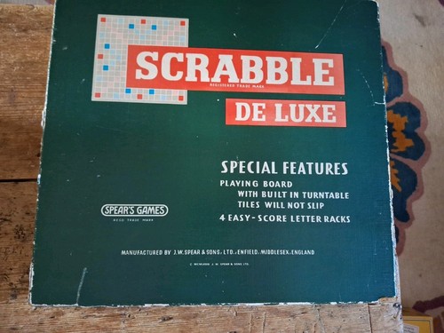 Scrabble deluxe board - scrabble,