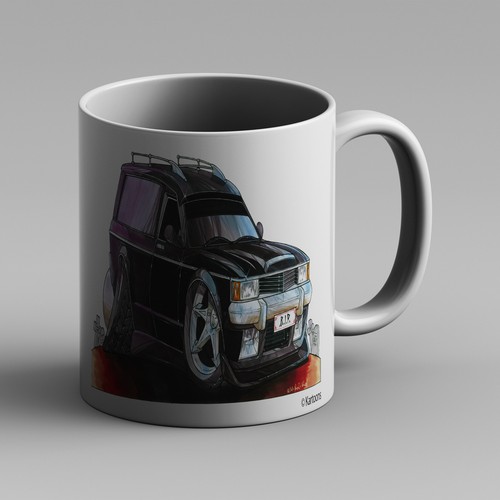 Kartoons koolart mug hearse - koolart,