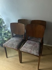4 Art Deco Walnut Dining
