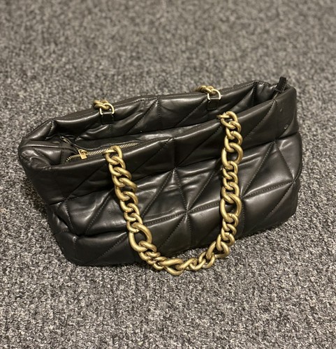 Zara black chain - zara, quilted