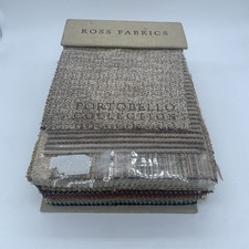 Ross Fabrics Portobello Fabric Sample Book 42 Swatches Craft Cord Boucle Stria