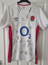 England Signed Rugby Shirt