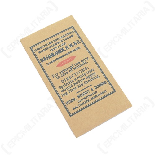 Ww2 sulfanilamide sachet - ww2,