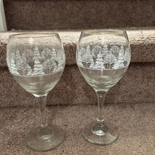 Vintage Crystal Libbey Etched