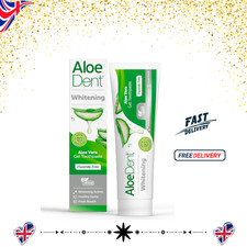 Aloe Dent Whitening Aloe Vera Toothpaste Fluoride Free, Natural, 100ml UK