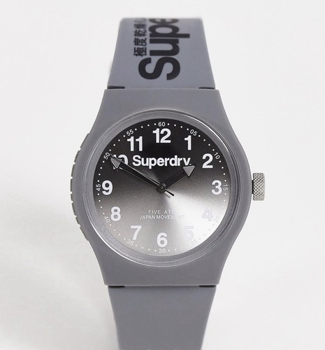 Superdry silicone strap - silicone, watch