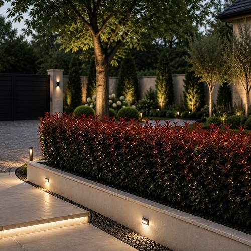 Photinia red robin hedging - red,