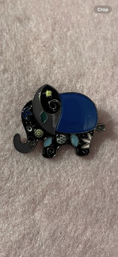 Blue enamel metal - blue,