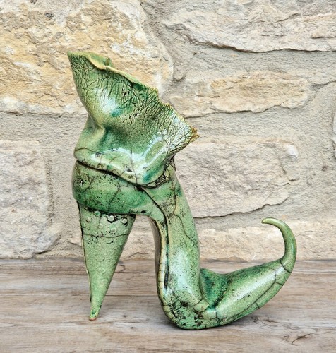 Vintage ceramic witches boot - witches,