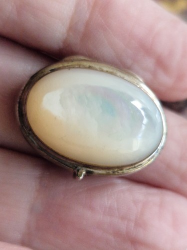 Silver locket ring mother - silver,