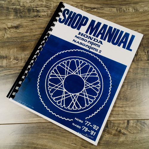Service manual for honda nc50 - manual,