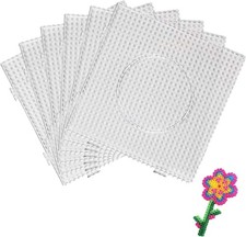 6Pcs Hama Beads Pegboard Set Large Square Clear Bead Boards for Craft Activities