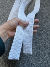 White martial arts belt - arts,