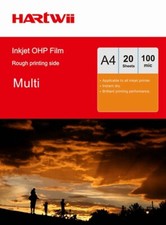 20 -100 Sheets Overhead Projector OHP Film Acetate Clear A4 withStrip Inkjet UK