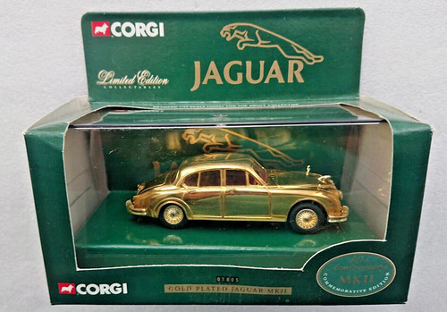 Corgi 01805 gold plated jaguar - gold,