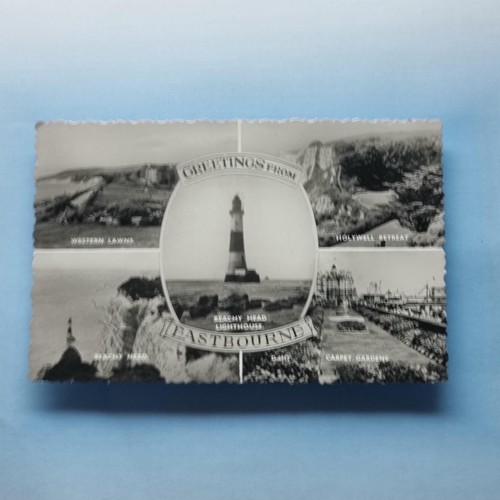 Eastbourne postcard 1961 - postcard,