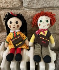 Rosie & Jim 1993 Michael Stanfield Ragdoll Productions - Original Bags 11” Rare